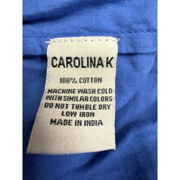 Carolina K KunaβMaxi Dress Blue Boho Tiered Embroidered Bird print Small - Picture 12 of 14